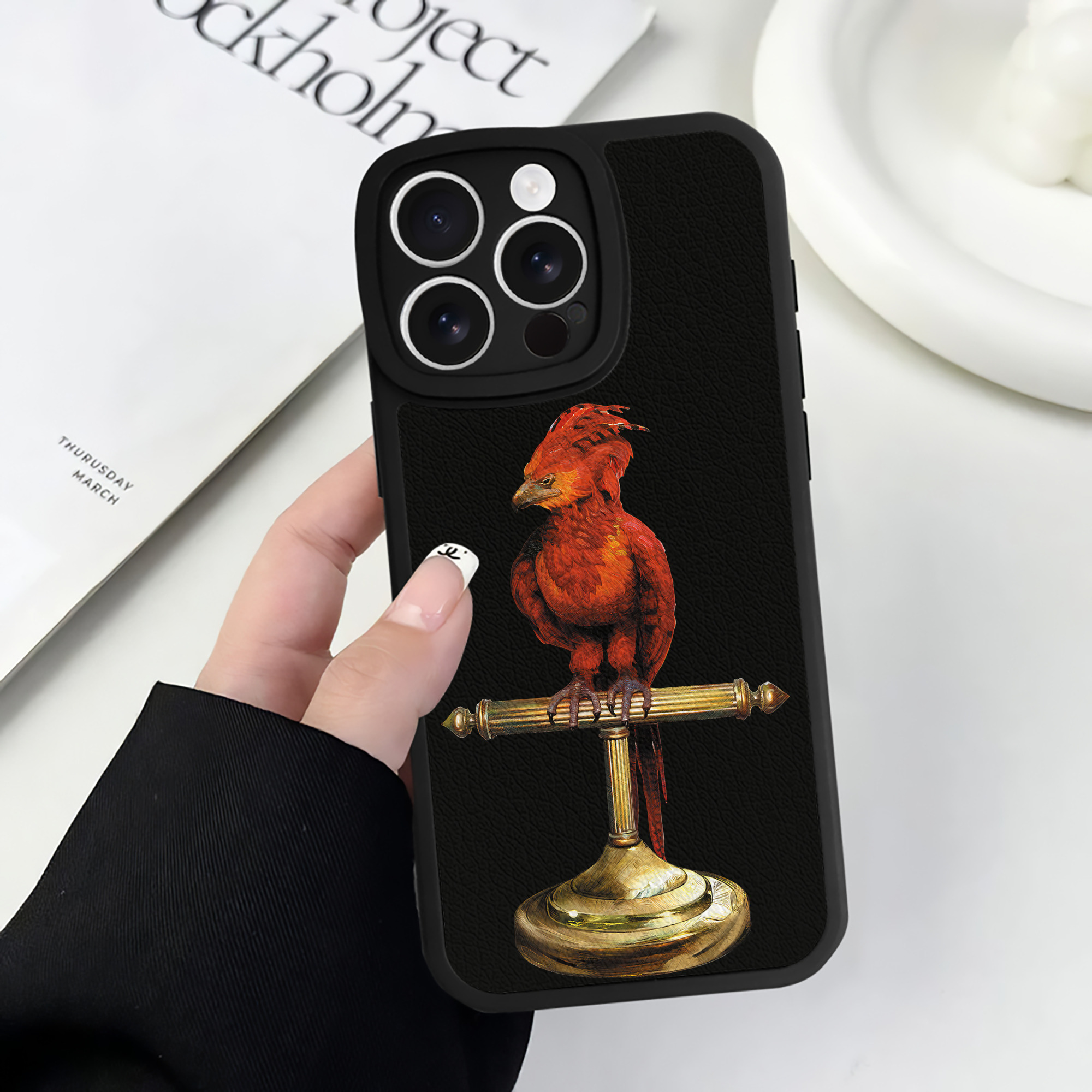 （画像用） Harry Potter ハリー・ポッターシリーズ 【iPhone 16シリーズ対応】シリコンスマホケース（レザー調） 材質：シリコン